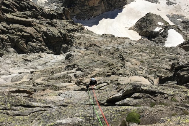 Climbing Chamonix (photo credit Michel Fauquet)