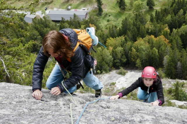 Climbing Chamonix (photo credit Michel Fauquet)